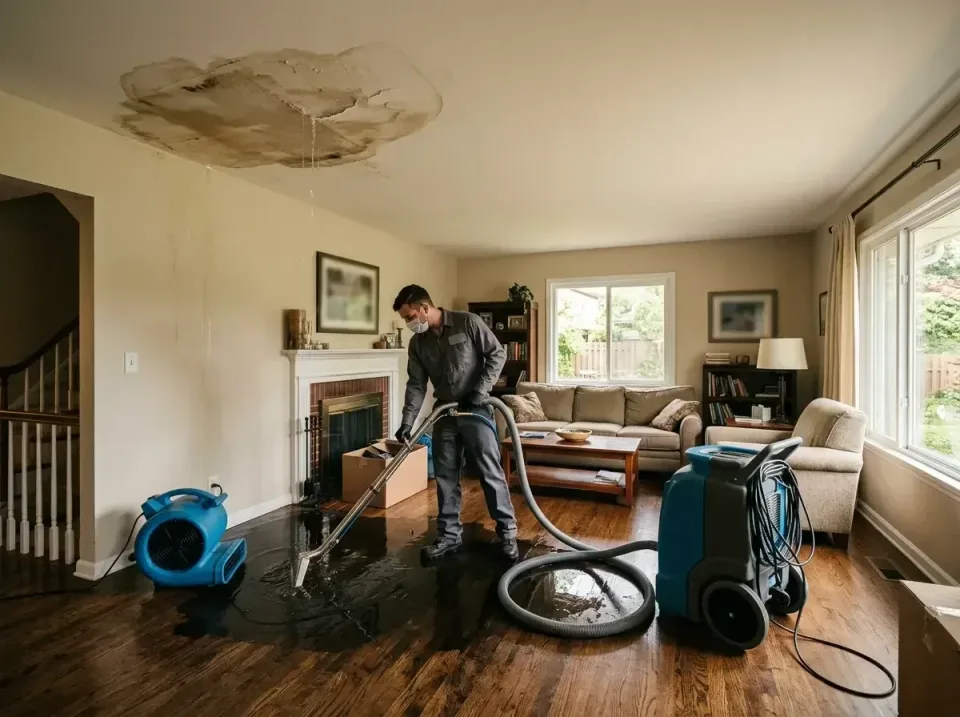attic-pipe-burst-ceiling-drip-008 — frequently asked questions, Water Damage Restoration & Carpet Care in Mason City, IL